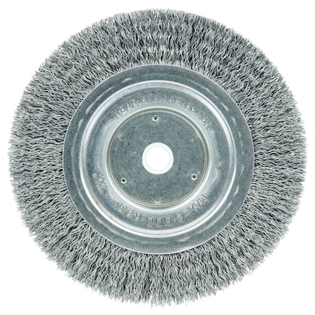 Weiler 6" Wolverine  Face Bench Grinder .014" Crimped 5/8"-1/2" Arbor Hole 2325